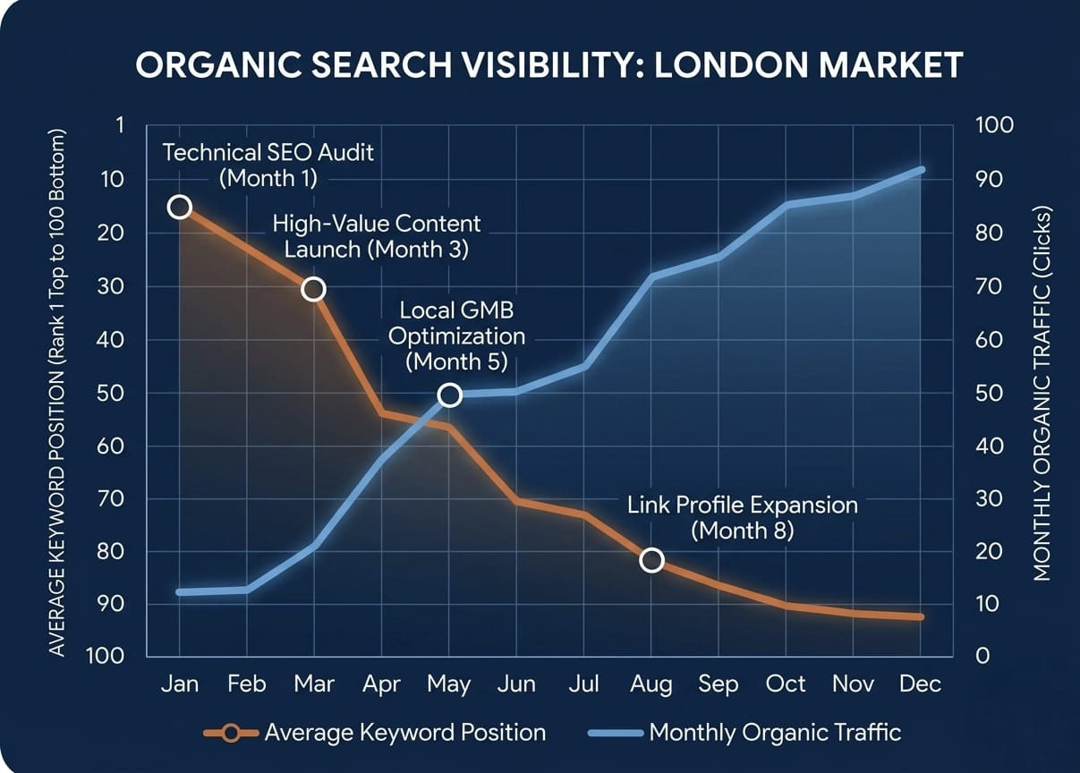 SEO Ranking Graph